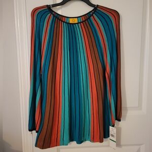 Colorful Striped Women's Top